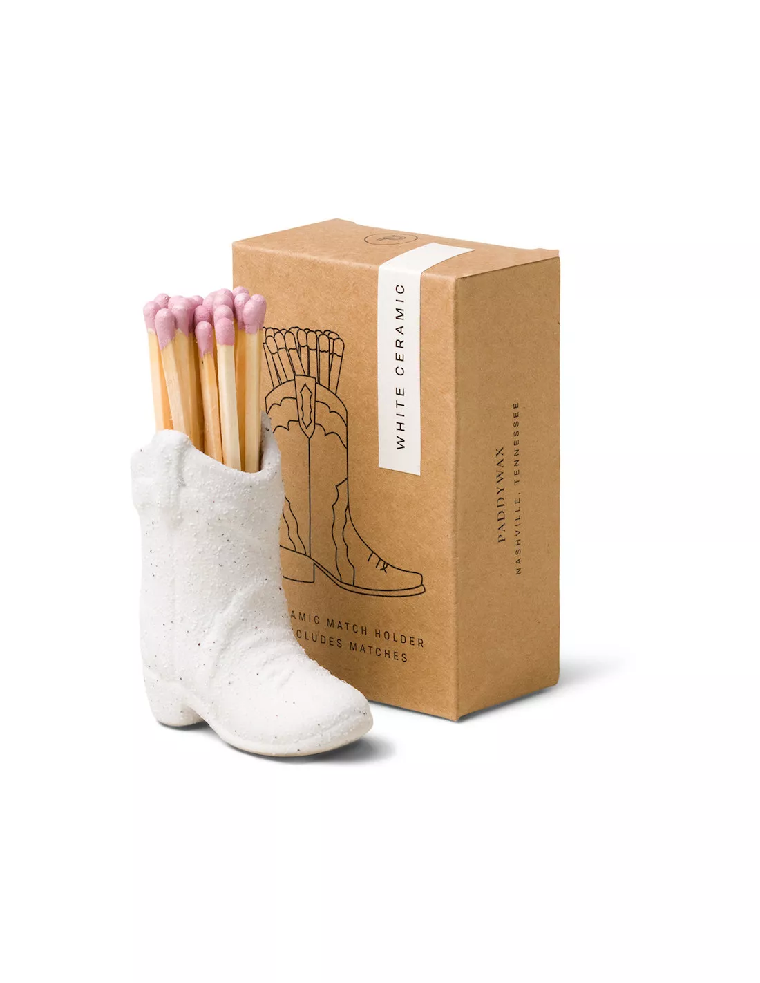 Allumettes Nashville Cowboy - Blanc 3 Allumettes Nashville Cowboy - Blanc