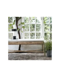 Banc Bambou Avec Coussin - House Doctor -Magasin De Bougies Parfumées Pour La Maison banc bambou avec coussin house doctor 2