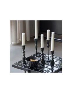 Bougeoir 14 Cm Mero Metal Noir - House Doctor -Magasin De Bougies Parfumées Pour La Maison bougeoir 14 cm mero metal noir house doctor 4