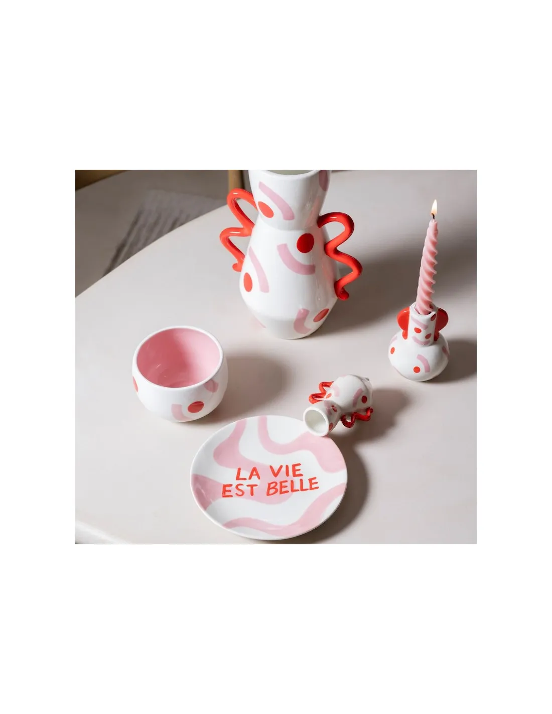 Bougeoir Céramique Emilia - Sol Y Luna 4 Bougeoir Céramique Emilia - Sol Y Luna – Image 2