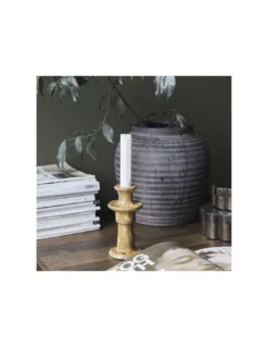 Bougeoir Céramique Jaune - House Doctor -Magasin De Bougies Parfumées Pour La Maison bougeoir ceramique jaune house doctor 1