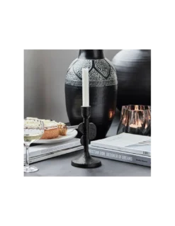 Bougeoir Donna Noir 20cm - House Doctor -Magasin De Bougies Parfumées Pour La Maison bougeoir donna noir 20cm house doctor 2