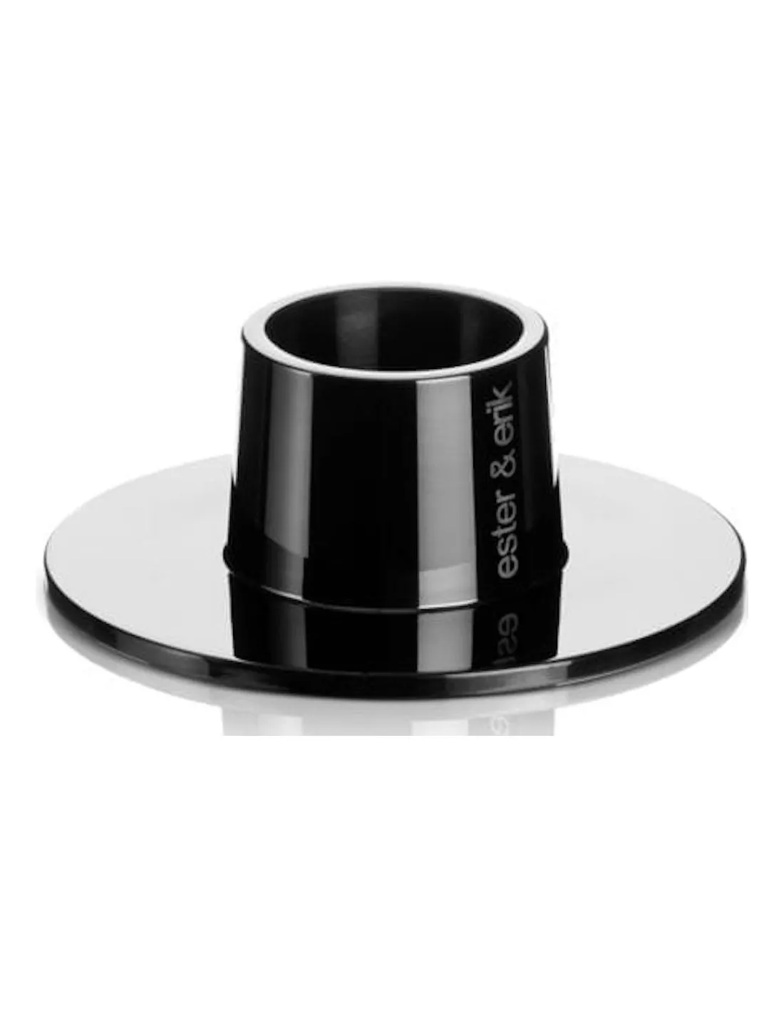 Bougeoir MEDIUM Noir Brillant - Ester & Erik 3 Bougeoir MEDIUM Noir Brillant - Ester & Erik