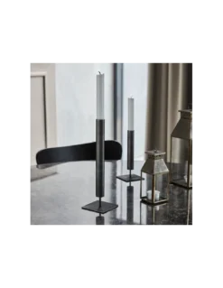 Bougeoir Kolo Noir 26cm - House Doctor -Magasin De Bougies Parfumées Pour La Maison bougeoir kolo noir 26cm house doctor 2