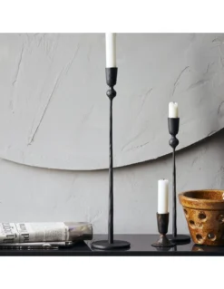 Bougeoir Trivo Noir - House Doctor -Magasin De Bougies Parfumées Pour La Maison bougeoir trivo noir house doctor 3