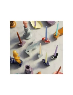 Broste Copenhagen Bougeoir Twist - Lilas -Magasin De Bougies Parfumées Pour La Maison bougeoir twist lilas 2