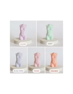 Bougie Buste Femme Jules Orange -Magasin De Bougies Parfumées Pour La Maison bougie buste femme jules orange 3