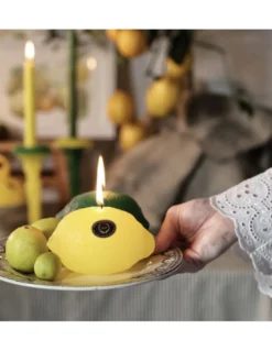 Bougie Citron - Jaune - Ciergerie Des Prémontrés -Magasin De Bougies Parfumées Pour La Maison bougie citron jaune ciergerie des premontres 2