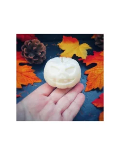 Bougie Citrouille Parfumée - Blanche -Magasin De Bougies Parfumées Pour La Maison bougie citrouille parfumee blanche 3