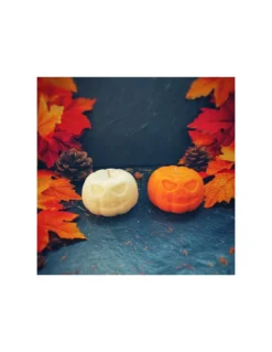 Bougie Citrouille Parfumée - Orange -Magasin De Bougies Parfumées Pour La Maison bougie citrouille parfumee orange 2