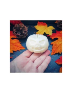 Bougie Citrouille Parfumée - Orange -Magasin De Bougies Parfumées Pour La Maison bougie citrouille parfumee orange 3