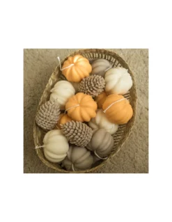 Bougie Décorative Citrouille - Orange -Magasin De Bougies Parfumées Pour La Maison bougie decorative citrouille orange 2