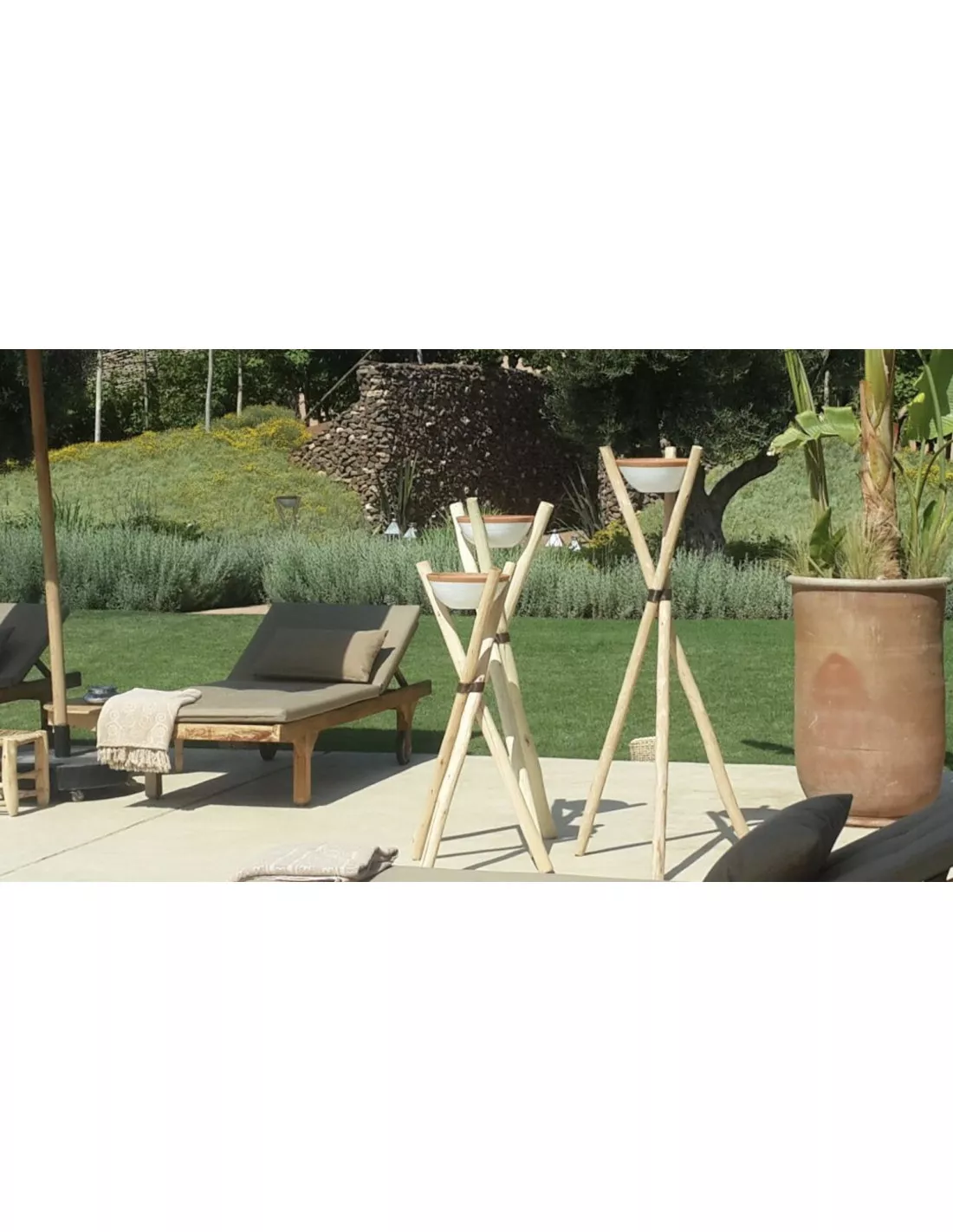 Bougie En Terre Cuite Pour Extérieur - Terracotta 4 Bougie En Terre Cuite Pour Extérieur - Terracotta – Image 2