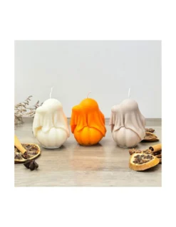 Bougie Fantôme Citrouille Halloween - Pumpkin Spiced -Magasin De Bougies Parfumées Pour La Maison bougie fantome citrouille halloween pumpkin spiced 6