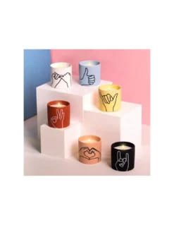 Bougie "Finger Crossed" - Wisteria & Willow -Magasin De Bougies Parfumées Pour La Maison bougie finger crossed wisteria willow 3