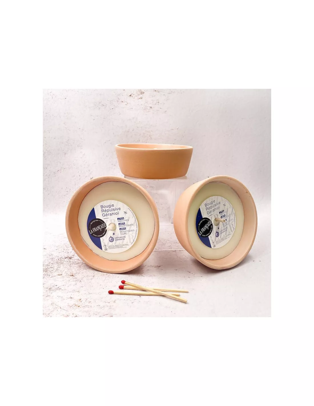 Bougie Géraniol Anti Moustiques - Bougies La Française 4 Bougie Géraniol Anti Moustiques - Bougies La Française – Image 2