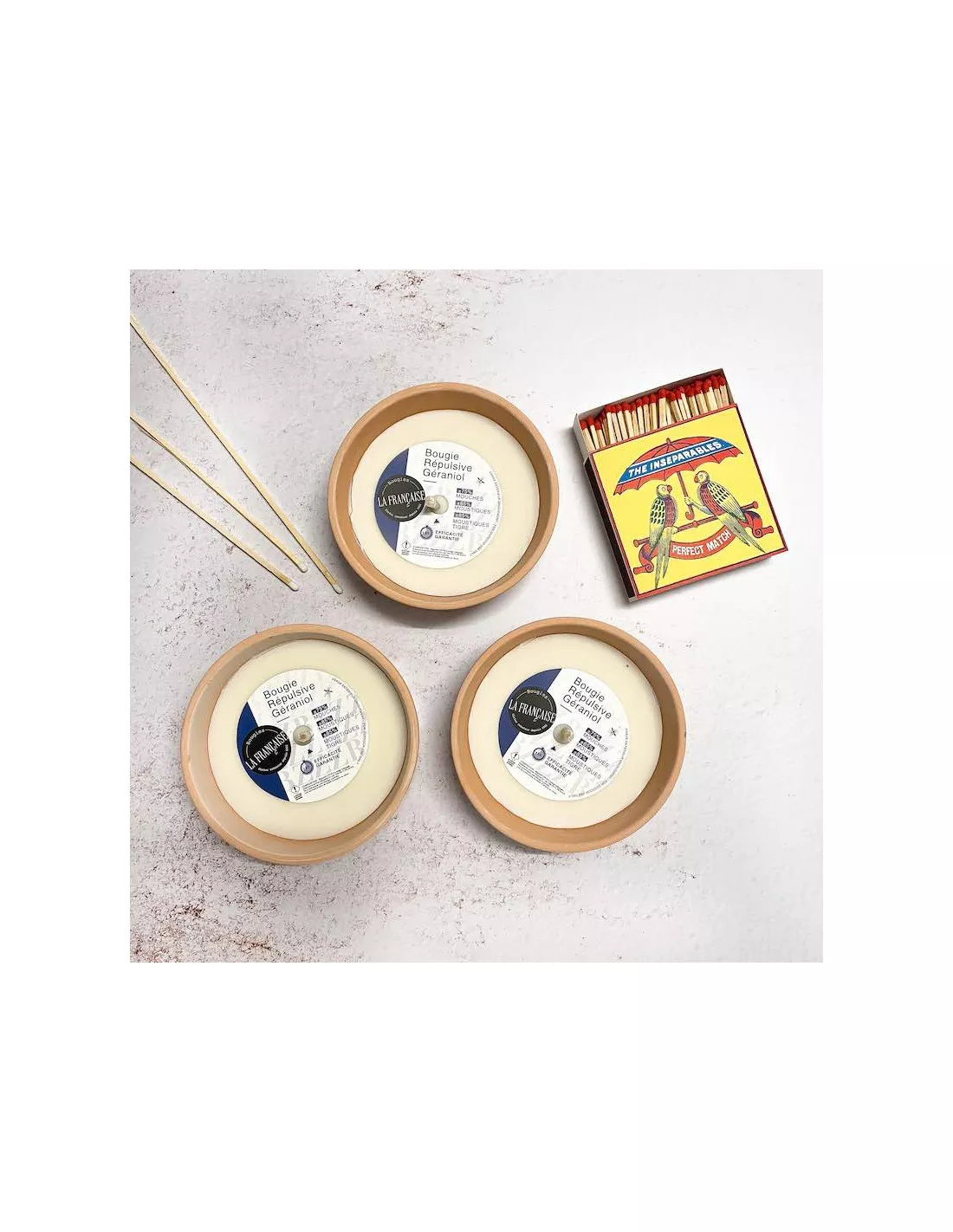 Bougie Géraniol Anti Moustiques - Bougies La Française 5 Bougie Géraniol Anti Moustiques - Bougies La Française – Image 3