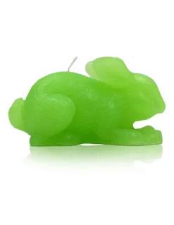 Bougie Lapin - Vert Fluo - Ciergerie Des Prémontrés