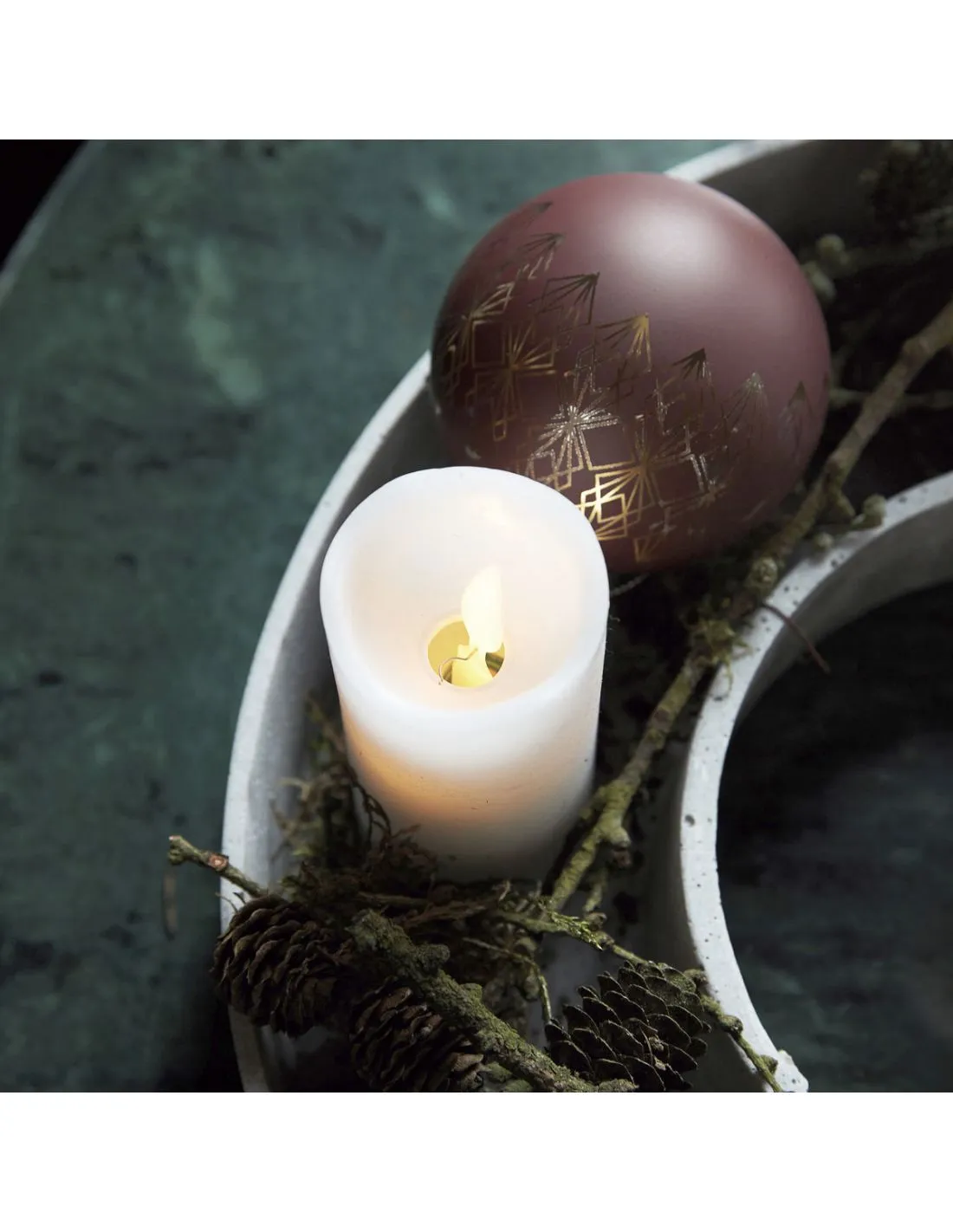 House Doctor Bougie Led Blanche Fine - 12.5cm 5 House Doctor Bougie Led Blanche Fine - 12.5cm – Image 3