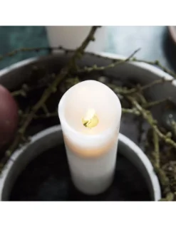 House Doctor Bougie Led Blanche Fine - 20 Cm -Magasin De Bougies Parfumées Pour La Maison bougie led blanche fine 20 cm 2
