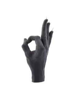 Bougie Main Ok - Noir
