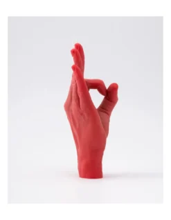 Bougie Main OK - Rouge -Magasin De Bougies Parfumées Pour La Maison bougie main ok rouge 2