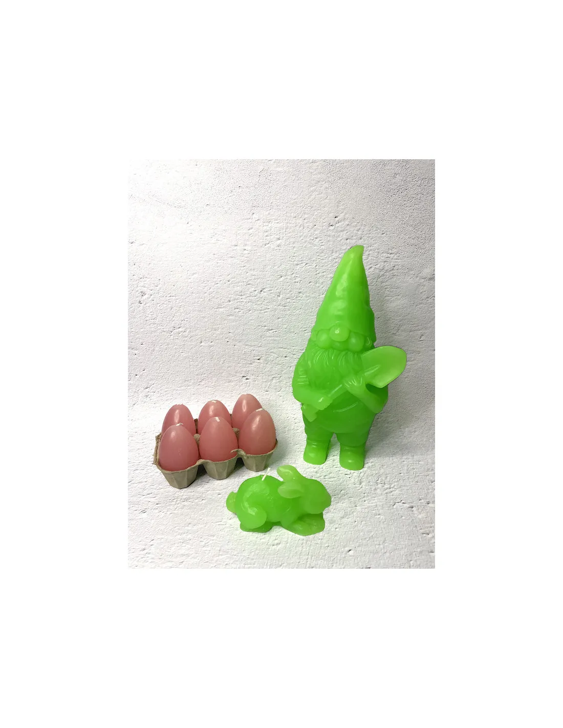 Bougie Nain De Jardin - Vert Fluo - Ciergerie Des Prémontrés 5 Bougie Nain De Jardin - Vert Fluo - Ciergerie Des Prémontrés – Image 3