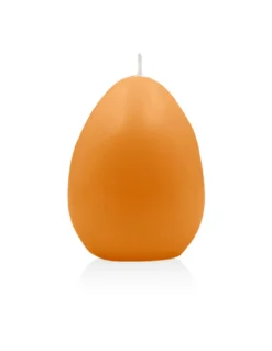 Bougie Oeuf De Pâques - Orange - Ciergerie Des Prémontrés