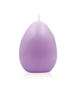 Bougie Oeuf De Pâques - Parme - Ciergerie Des Prémontrés