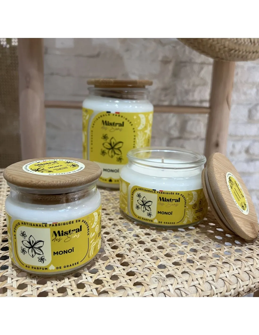 Bougie Parfumée - Moyenne Monoï 4 Bougie Parfumée - Moyenne Monoï – Image 2