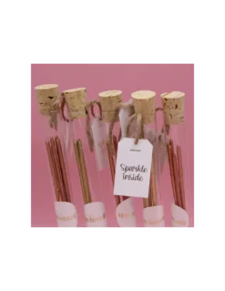 Bougie Scintillante Tube à Essai 18cm - Lot De 5