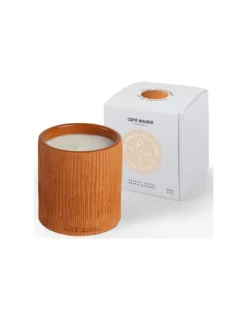 Bougie Striée Terracotta S - Ambre