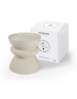 Bougie Tam Tam Strié Blanc Musc -Magasin De Bougies Parfumées Pour La Maison bougie tam tam strie blanc musc 2