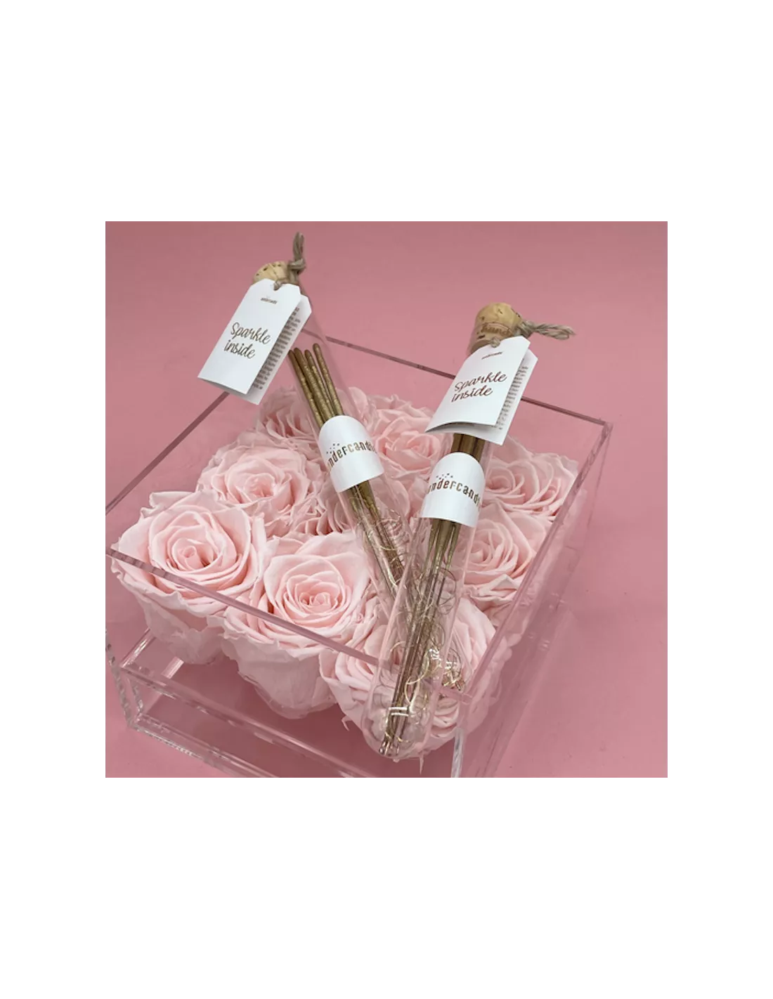 Bougie Tube Bicolores 18cm - Lot De 5 4 Bougie Tube Bicolores 18cm - Lot De 5 – Image 2