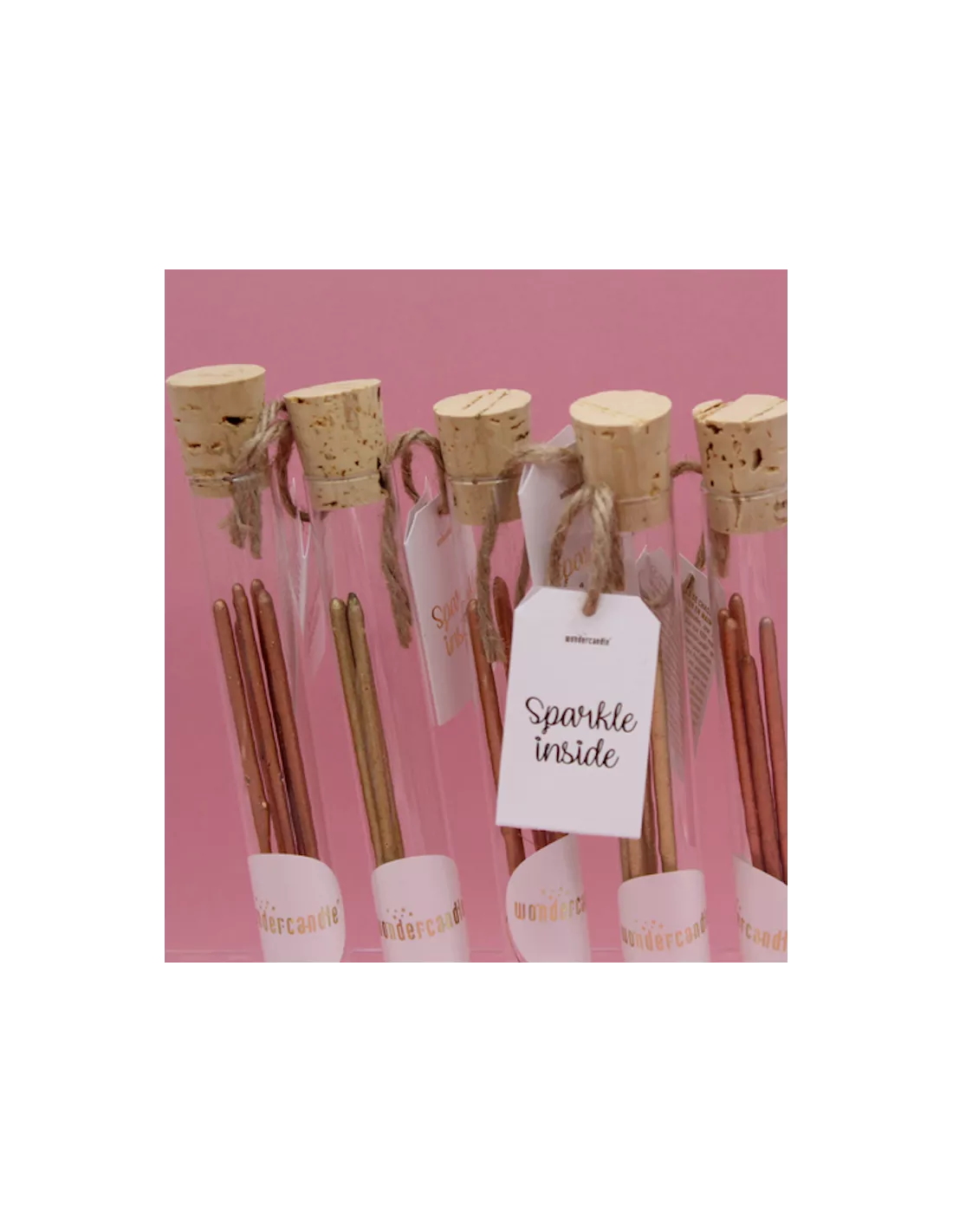 Bougie Tube Bicolores 18cm - Lot De 5 5 Bougie Tube Bicolores 18cm - Lot De 5 – Image 3