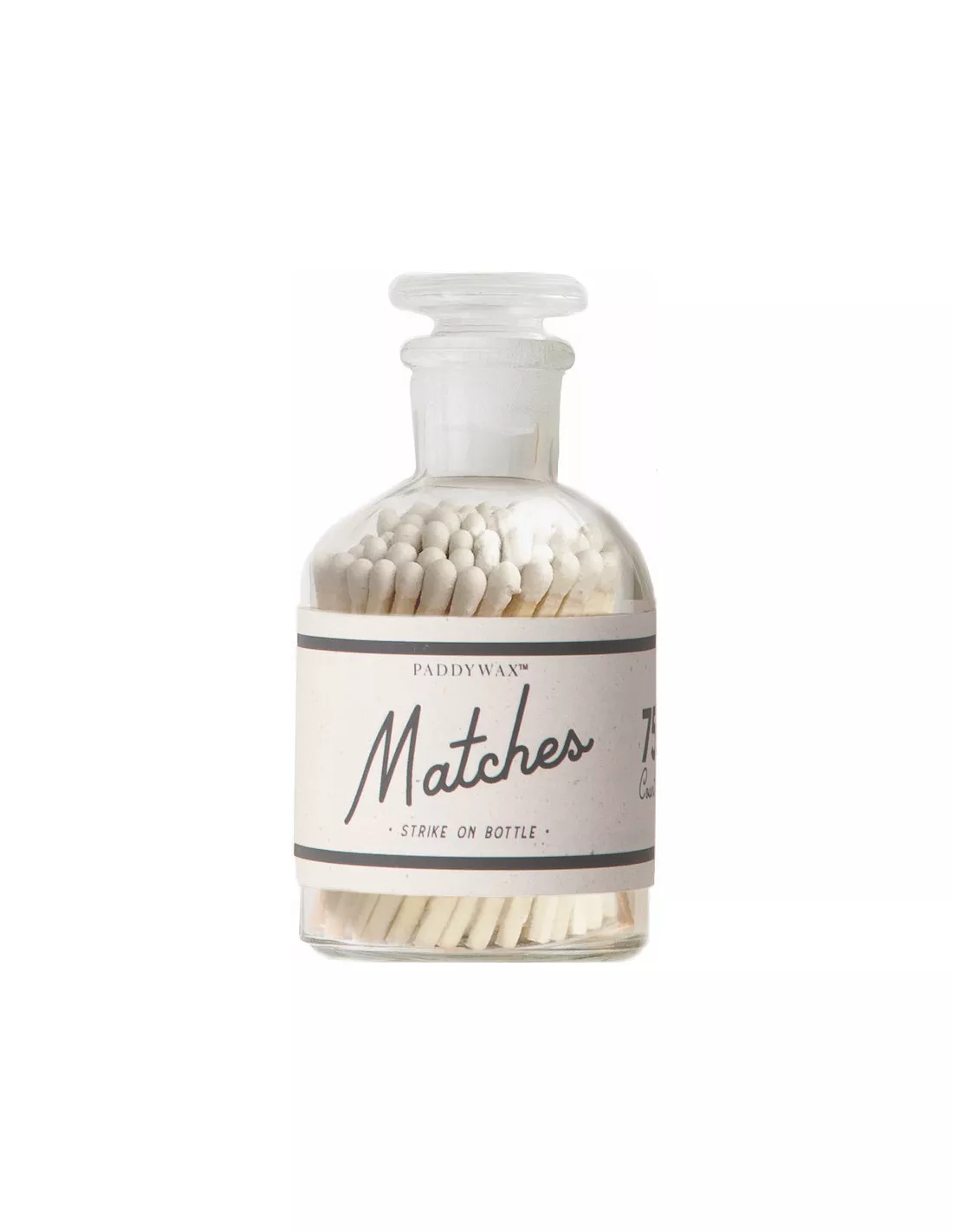 Bouteille D'allumettes - Blanche - Paddywax 3 Bouteille D'allumettes - Blanche - Paddywax