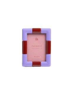 & Klevering Cadre Photo - Lilas Bordeaux Klevering