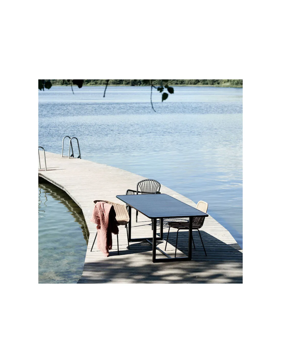 Chaise Osier Hapur Noire - House Doctor 5 Chaise Osier Hapur Noire - House Doctor – Image 3