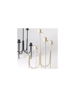Broste Copenhagen Chandelier 5 Bougies Farri - Noir -Magasin De Bougies Parfumées Pour La Maison chandelier 5 bougies farri noir 2
