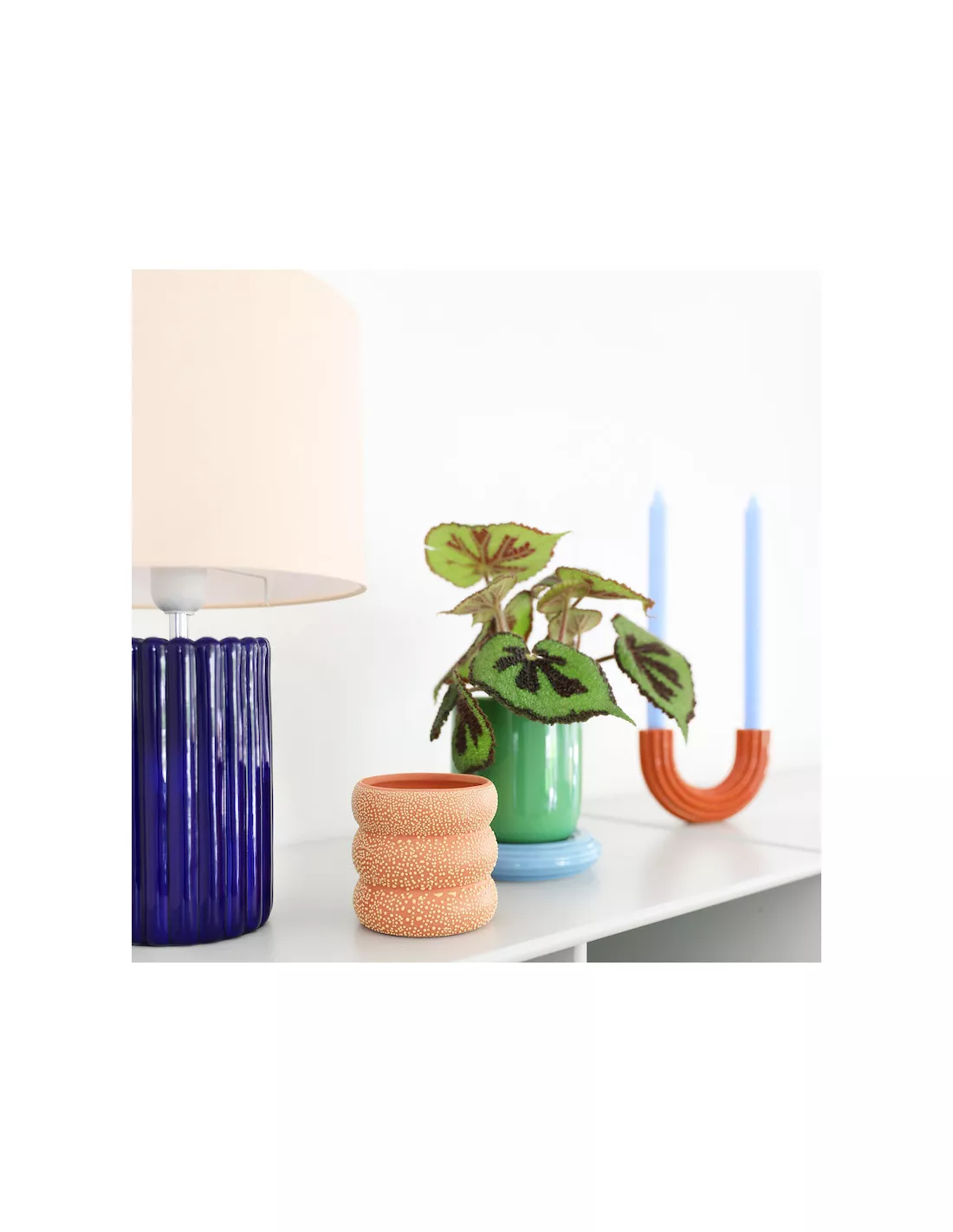 & Klevering Chandelier Churros - Bleu Foncé 9 & Klevering Chandelier Churros - Bleu Foncé – Image 7