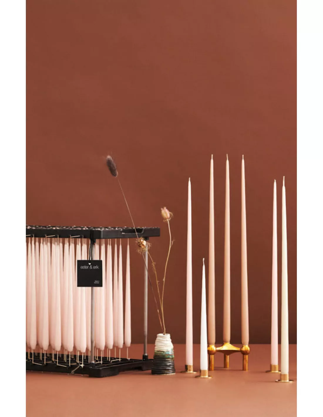 Cierge Vert Kaki 32cm 6 Cierge Vert Kaki 32cm – Image 4