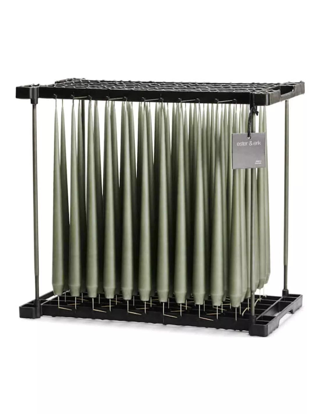 Cierge Vert Kaki 32cm 3 Cierge Vert Kaki 32cm