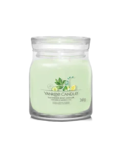 Yankee Candle Concombre Et Menthe à L'eau - Moyenne Bougie 2 Mèches