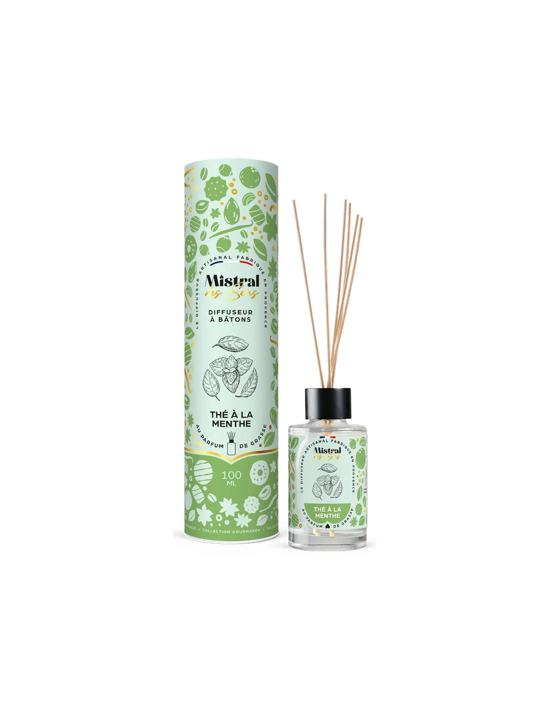 Diffuseur De Parfum Thé à La Menthe - Mistral Des Sens 3 Diffuseur De Parfum Thé à La Menthe - Mistral Des Sens