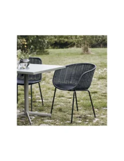 Fauteuil Osier Noir - House Doctor -Magasin De Bougies Parfumées Pour La Maison fauteuil osier noir house doctor 1 1