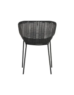 Fauteuil Osier Noir - House Doctor -Magasin De Bougies Parfumées Pour La Maison fauteuil osier noir house doctor 1 4