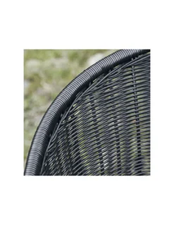 Fauteuil Osier Noir - House Doctor -Magasin De Bougies Parfumées Pour La Maison fauteuil osier noir house doctor 1 5