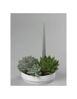 Grand Bougeoir Orbital Step - Blanc -Magasin De Bougies Parfumées Pour La Maison grand bougeoir orbital step blanc 3