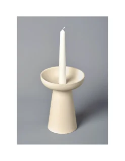 Grand Bougeoir Porcini - Crème -Magasin De Bougies Parfumées Pour La Maison grand bougeoir porcini creme 2