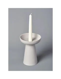 Grand Bougeoir Porcini - Gris -Magasin De Bougies Parfumées Pour La Maison grand bougeoir porcini gris 2